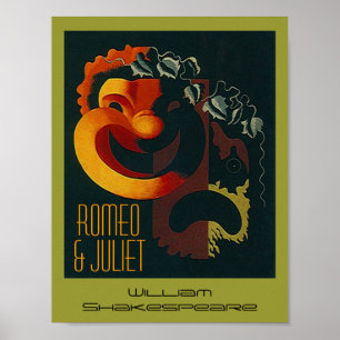 Poster Romeu e Julieta William Shakespeare