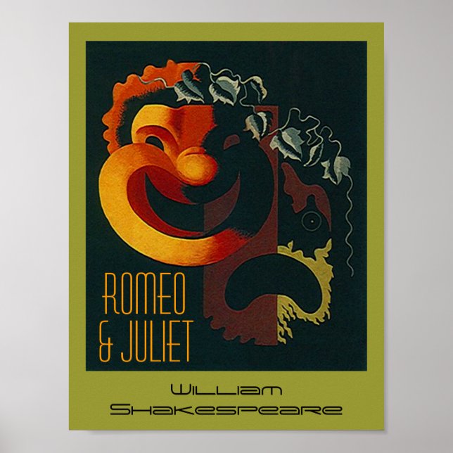 Poster Romeu e Julieta William Shakespeare (Frente)