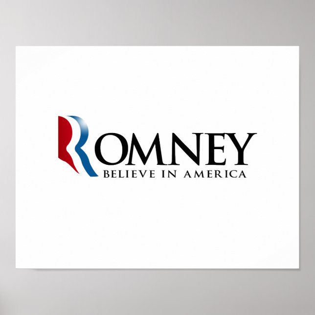 Pôster Romney - Acredite na América (Frente)