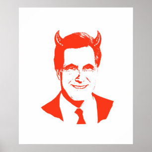 Pôster Romney é o diabo