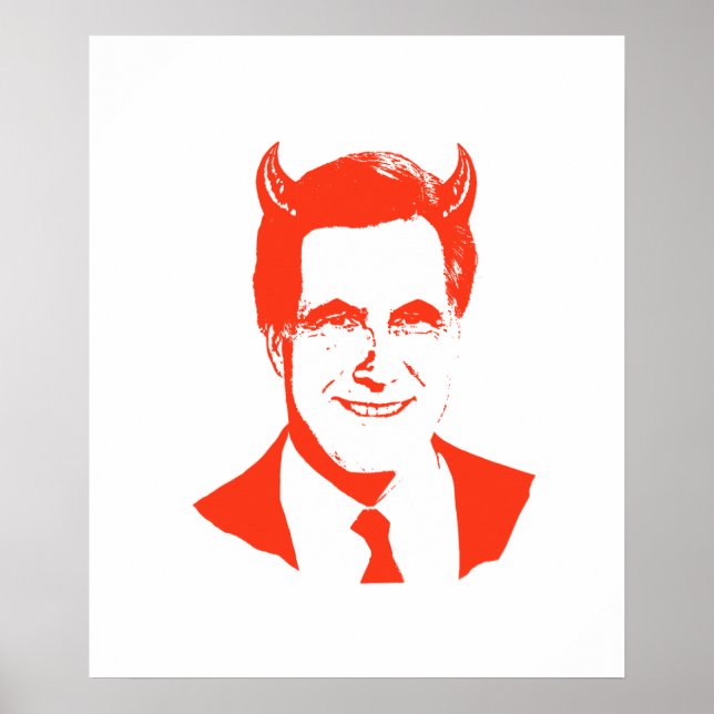 Pôster Romney é o Diabo (Frente)