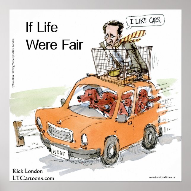 Poster Romney's Irish Setters Funny Rick London (Frente)