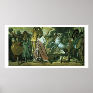 Pôster Romulus, conquistador de Acron, tomando seu