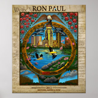 Pôster Ron Paul 2012: LIberty para Iowa
