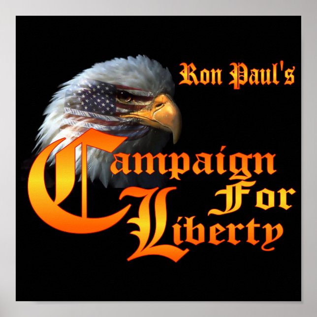 Pôster Ron Paul Campaign for Liberty Eagle EYE (Frente)