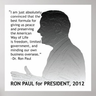 Pôster Ron Paul for President of the USA