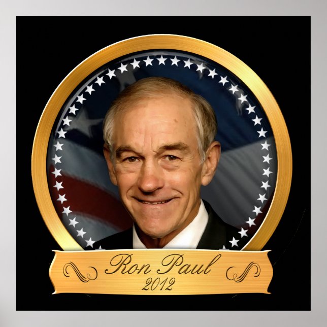 Poster Ron Paul na Edição Dourada de 2012 (Frente)