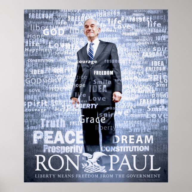 Pôster Ron Paul para sempre (Frente)