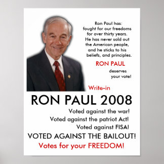 POSTER RON PAUL POSTER!