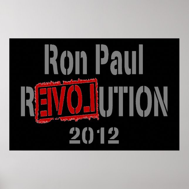 Poster Ron Paul Revolution 2012 (Frente)