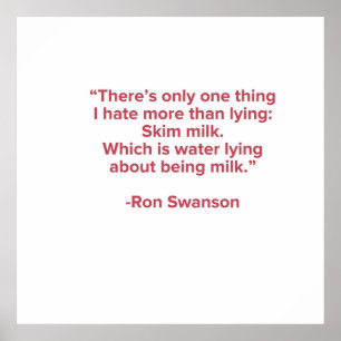 Poster Ron Swanson Quote
