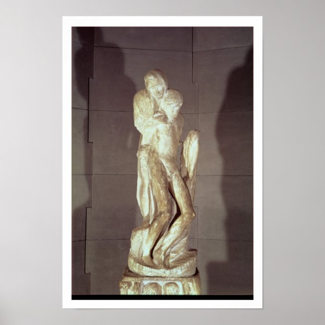 Pôster Rondanini Pieta, 1564 (mármore) (ver também 55601) (Frente)