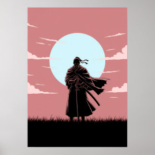 Poster Ronin Anime Minimalista