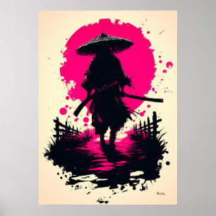 Poster Rônin Silencioso sob a Lua de Sangue