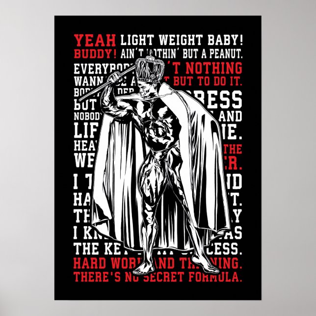 Poster Ronnie Coleman Mr Olympia Workout Inspirational (Frente)