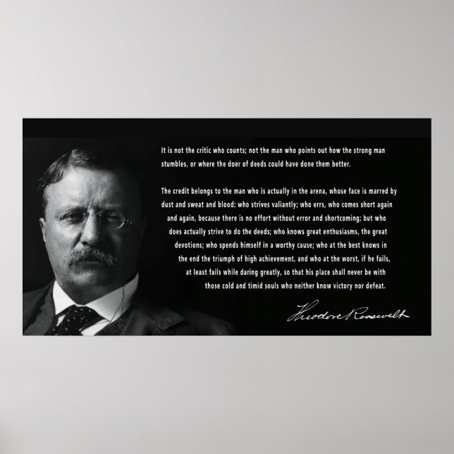 POSTER ROOSEVELT MAN NO DISCURSO DA ARENA (Frente)
