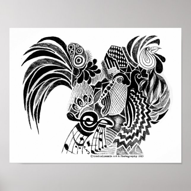 Pôster Rooster Doodle (Frente)