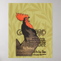 Rooster Steinlen Cocorico Arte Francesa
