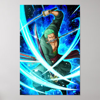 Poster Roronoa Zoro uma peça