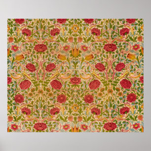 Poster Rosa, 1883, por William Morris