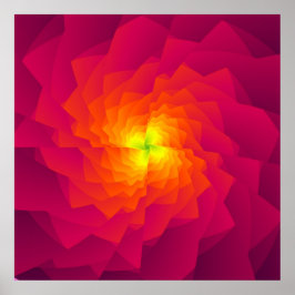 Poster Rosa ao quadrado