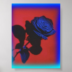 Poster Rosa azul retrorreflector