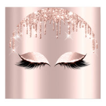 Rosa Blush Glitter Drives Eyelashes Makeup Beauty