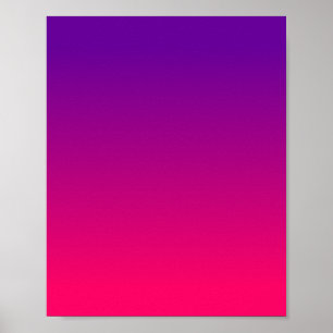 Pôster Rosa Brilhante Feminino e Ombre Roxo