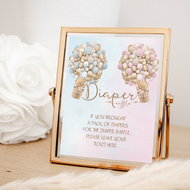 Poster Rosa claro Blue Boy Fralda Raffle (Criador carregado)