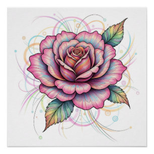 Pôster Rosa Cósmica