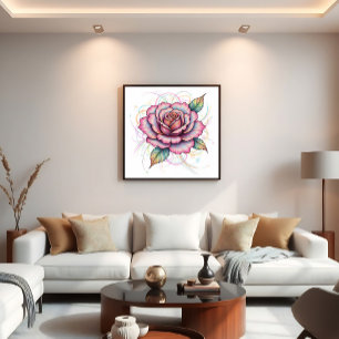 Poster Rosa Cósmica