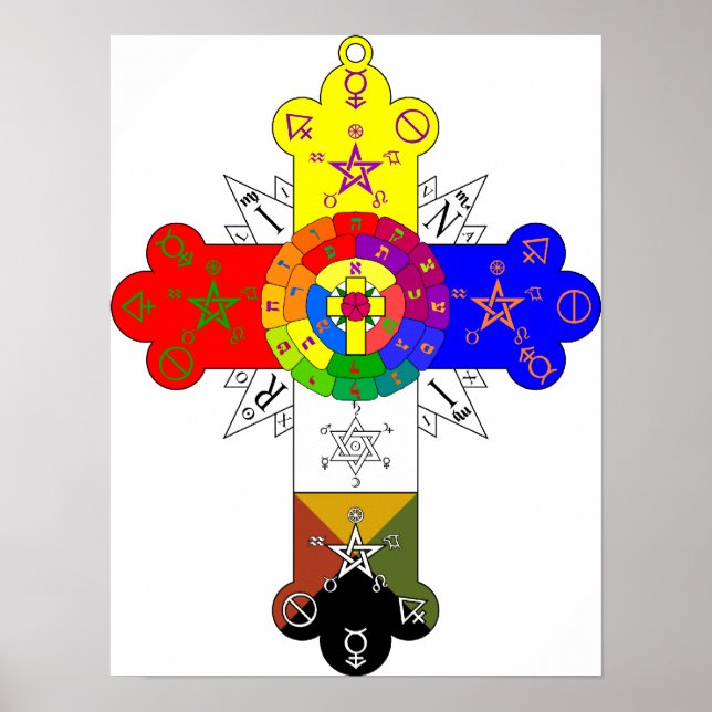 Poster Rosa Cross Lamen (Frente)