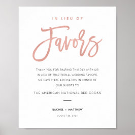 Poster Rosa de Contato Moderno Dourado Em Vez De Sinal De