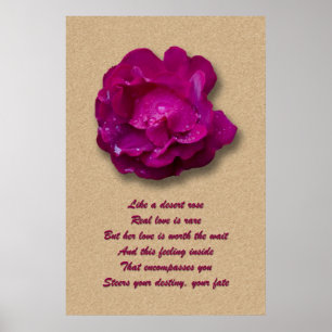 Poster Rosa de deserto