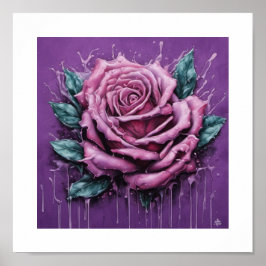 Poster Rosa de Lua de Sangue Rosa