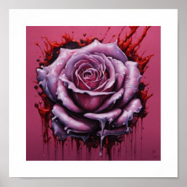 Poster Rosa de Lua de Sangue Rosa