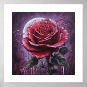Poster Rosa de Lua vermelha