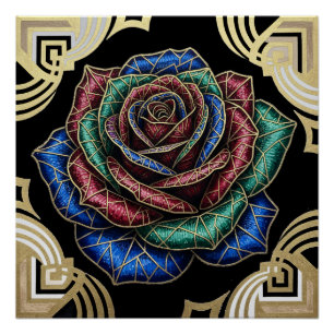 Pôster Rosa Deco