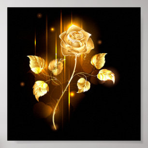 Poster rosa do ouro ( rosa dourado )