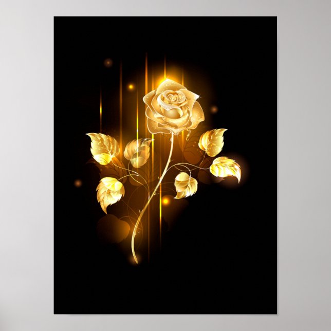 Poster rosa do ouro ( rosa dourado ) (Frente)