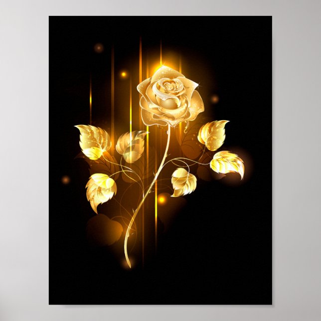 Poster rosa do ouro ( rosa dourado ) (Frente)