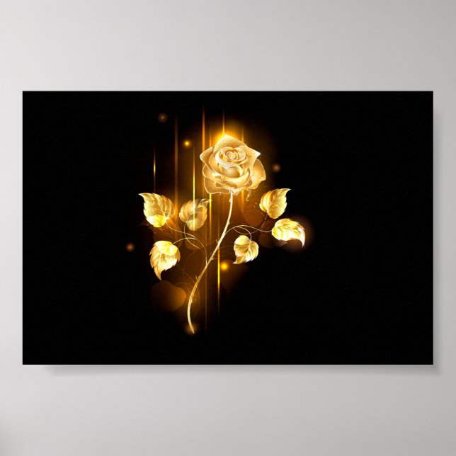 Poster rosa do ouro ( rosa dourado ) (Frente)
