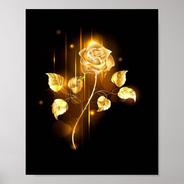 Poster rosa do ouro ( rosa dourado ) (Frente)