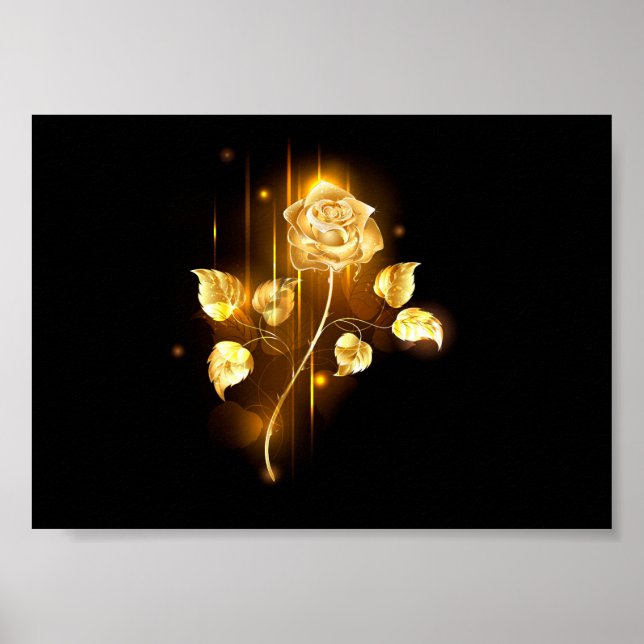 Poster rosa do ouro ( rosa dourado ) (Frente)
