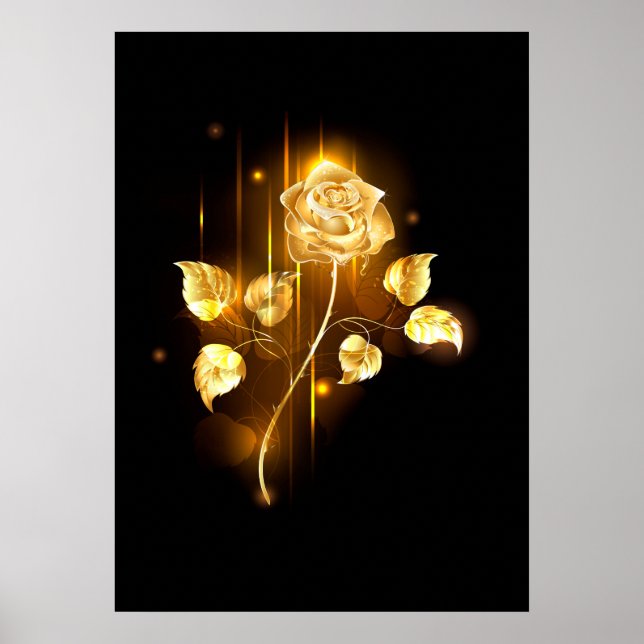 Poster rosa do ouro ( rosa dourado ) (Frente)