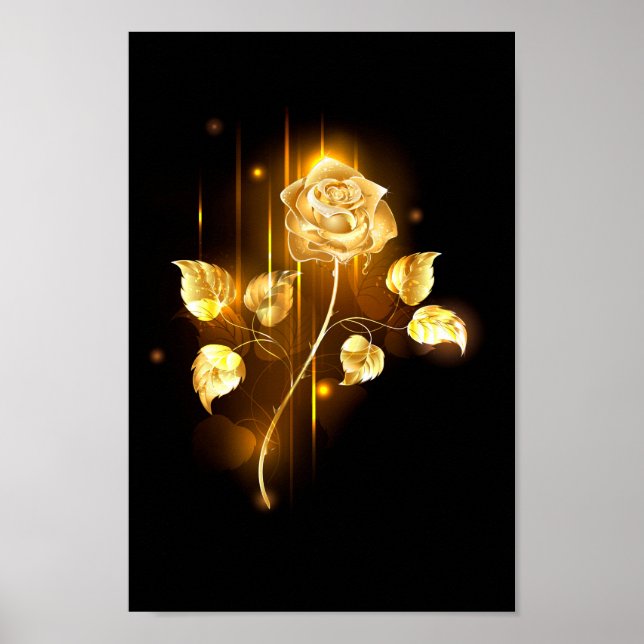 Poster rosa do ouro ( rosa dourado ) (Frente)