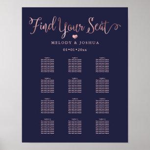 Poster Rosa Dourado Caligrafia Moderna Sentado com 'DIY'