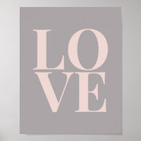 Poster rosa e Cinza