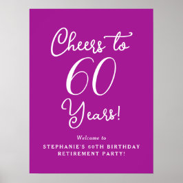 Poster Rosa Escuro Anima 60 Anos de Festa de Reforma