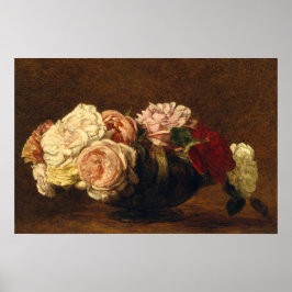 Poster Rosa Flói a Pintura de Vida Estática